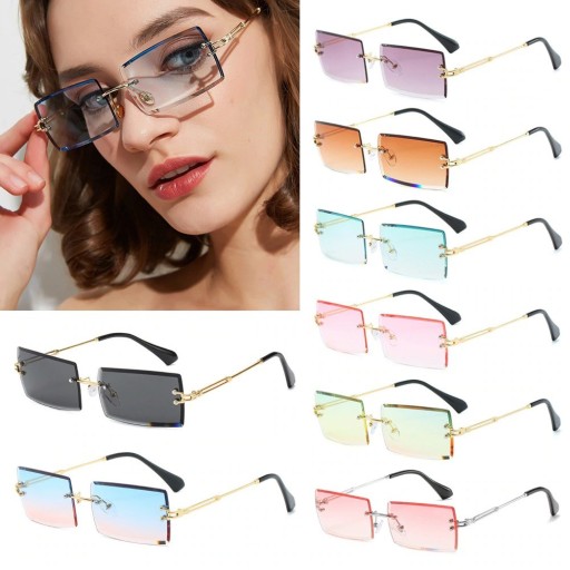 Damskie kwadratowe okulary przeciwsłoneczne A2276