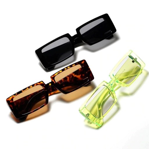 Damskie kwadratowe okulary przeciwsłoneczne E1261