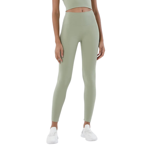 Damskie nylonowe legginsy do jogi na siłownię Wygodne legginsy fitness z wysokim stanem Elastyczne oddychające spodnie sportowe