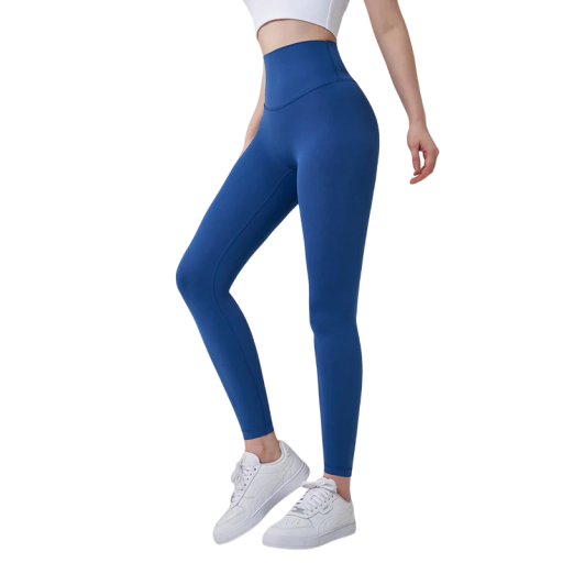 Damskie nylonowe legginsy do jogi na siłownię Wygodne legginsy fitness z wysokim stanem Elastyczne oddychające spodnie sportowe