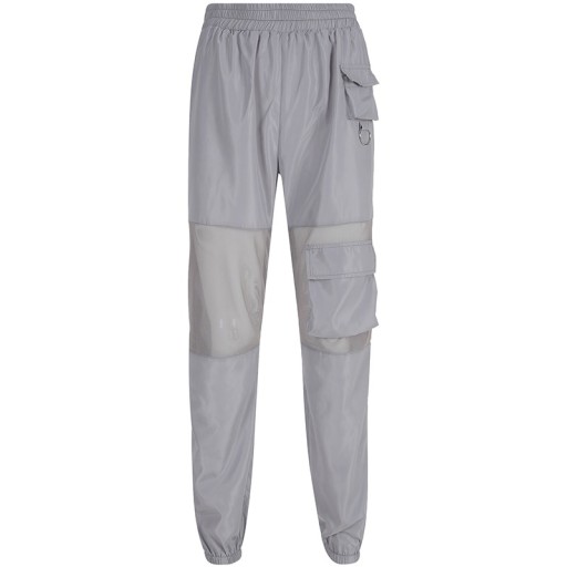 Damskie spodnie jogger z siatki