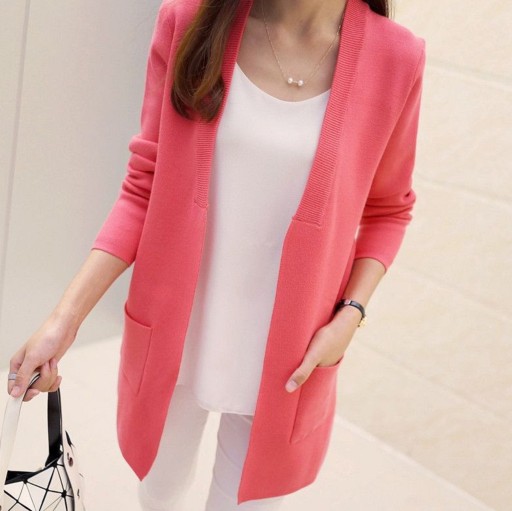 Dámsky cardigan s vreckami A2944