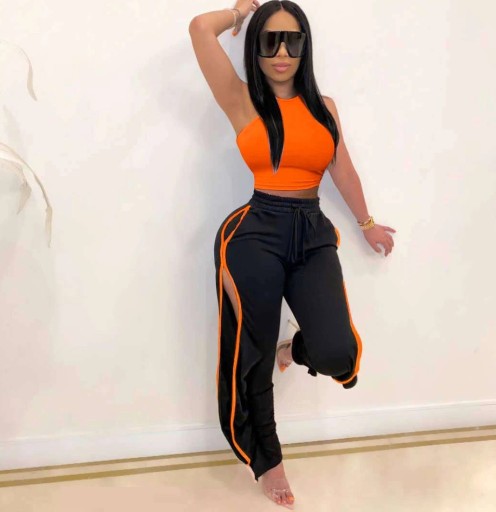 Dámský crop top a kalhoty B1284