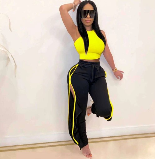 Dámský crop top a kalhoty B1284