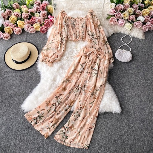 Dámsky crop top a nohavice B1048
