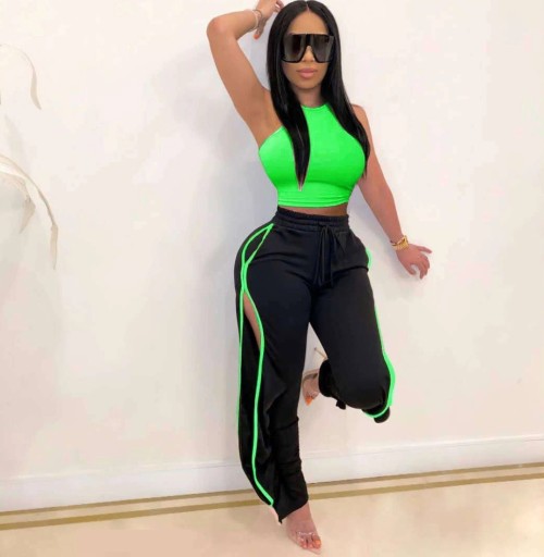 Dámsky crop top a nohavice B1284