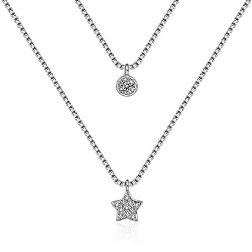 Dámský dvojitý náhrdelník s hvězdou