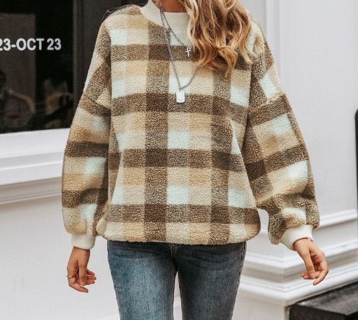 Dámsky kockovaný sveter