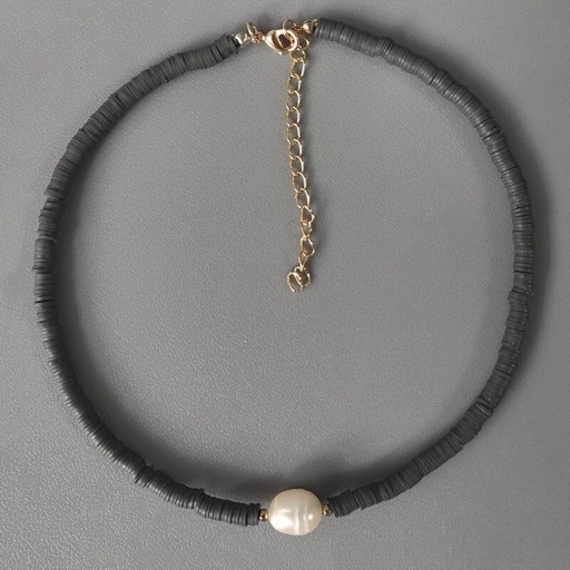 Dámský korálkový náhrdelník s perlou G822