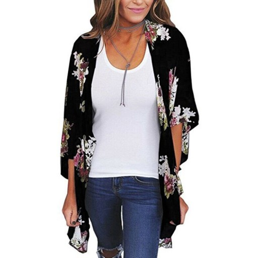 Dámský květinový cardigan P2384