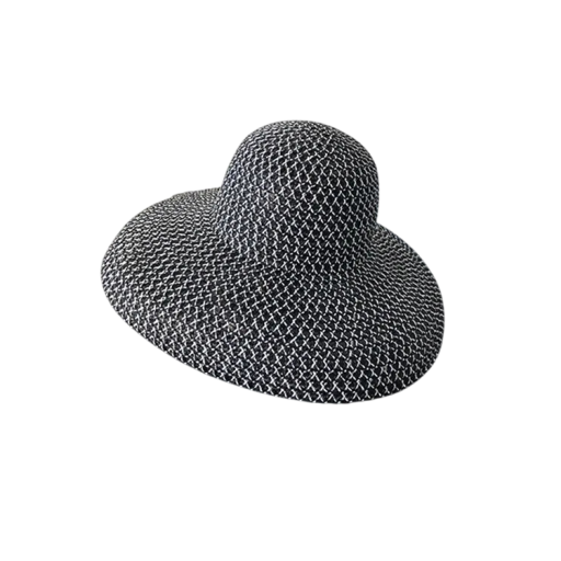 Dámský slaměný klobouk 56–58 cm Sláma Letní prodyšný klobouk proti slunci Elegantní plážový doplněk na dovolenou