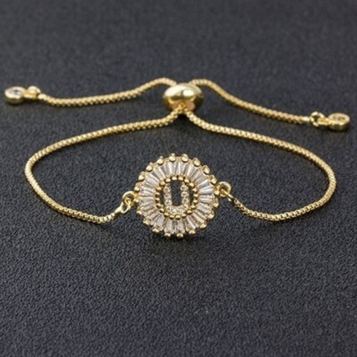 Dámský stahovací náramek s písmenem