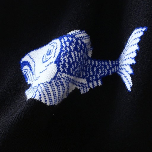 Dámsky sveter s rybami
