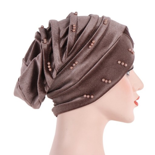 Dámsky turban s korálkami