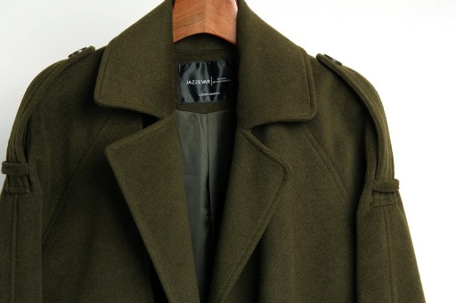 Dámský zimní kabát - Tmavě zelený