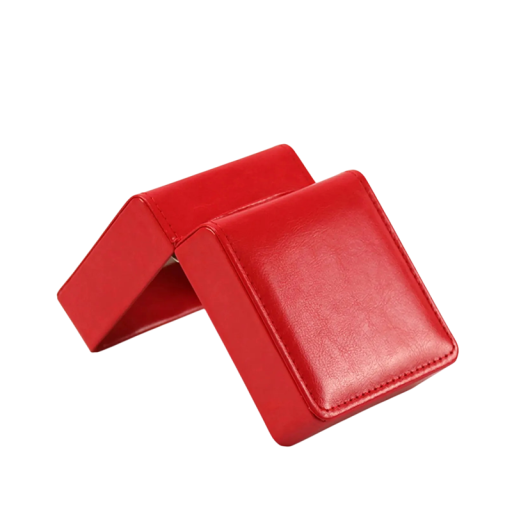 Dárková krabička na hodinky s polštářem 11x10x7 cm PU kůže skládací pouzdro pro uložení hodinek a předání dárku
