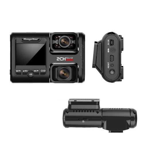 Dashcam med dobbelt optagelse