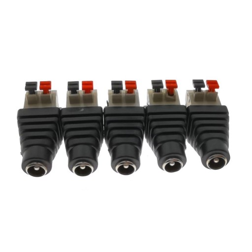 DC-liitin 2,1 x 5,5 mm naaras 5 kpl
