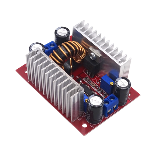 DC spanningsomvormer 400W 15A Regelbare omvormer Ingang 8,5-50V Uitgang 10-60V Omvormermodule Voedingsbron 67x48x28mm