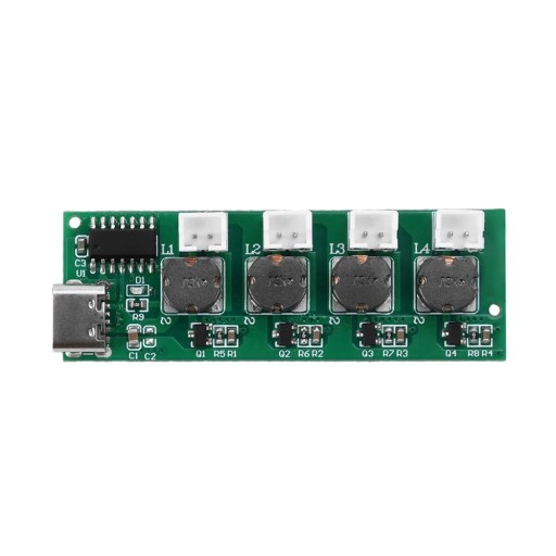 DC5V fyrsprutande ultraljuds luftfuktare modul styrkort atomisering DIY nebulisator med TYPE-C gränssnitt 58,7×19,6×9,5 mm