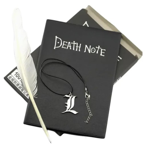 Death Note A5-anteckningsbok med troget exemplar från animen Death Note Fan-anteckningsbok med instruktioner, regler inuti, dekoration för samlare