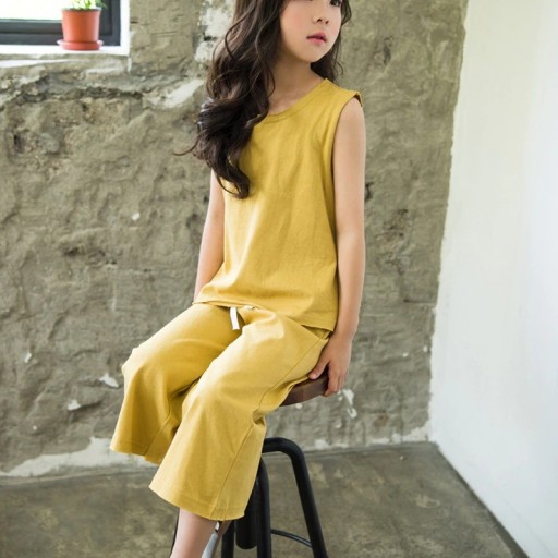 Débardeur et pantalon fille L1490