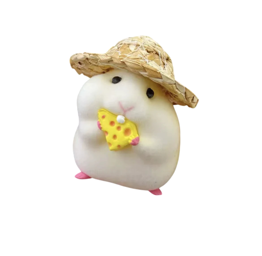 Decor pentru mașină cu motiv de hamster Accesoriu drăguț pentru interiorul mașinii Ornament pentru bord sau oglinda retrovizoare Accesoriu auto original