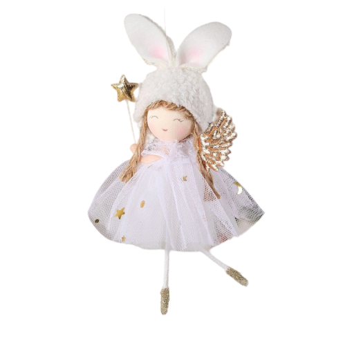 Decoração de Natal anjo 15 x 10 cm