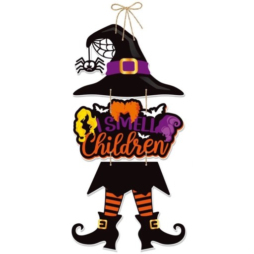 Decoração suspensa de Halloween bruxa 55 cm