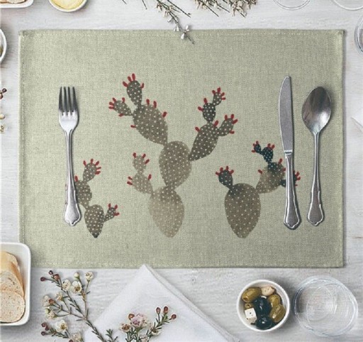 Decoración de mesa con cactus