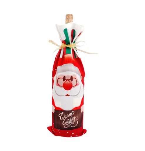Decoración navideña para botella de vino J3468