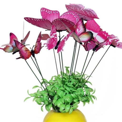 Decoración troquelada mariposa 12 uds