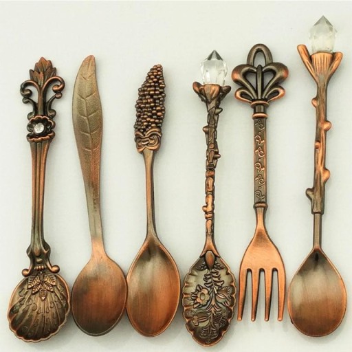 Decoratieve bestekset 6-delig