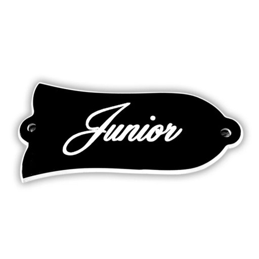 Decoratieve cover voor elektrische gitaar Gibson Junior Klokvorm met de tekst Junior Stijlvolle accessoire voor klassieke modellen Vintage design accessoires
