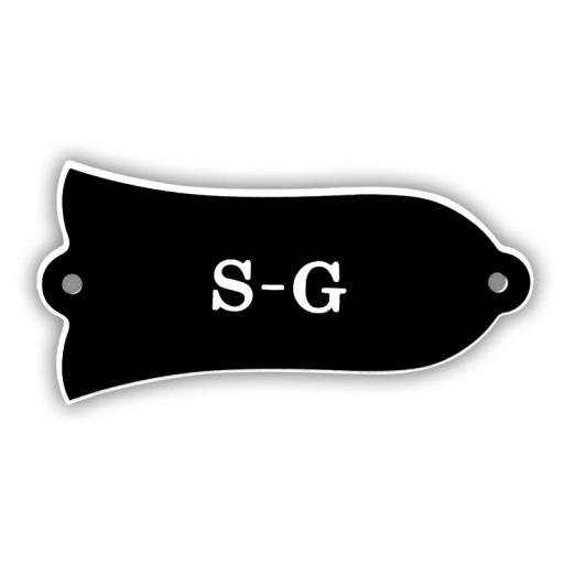 Decoratieve cover voor elektrische gitaar Gibson Klokvorm met de tekst S-G Stijlvolle accessoire voor klassieke modellen Vintage gitaaraccessoires