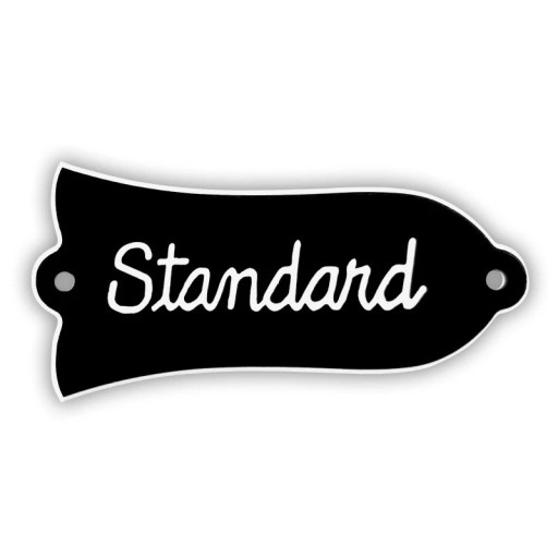 Decoratieve cover voor elektrische gitaar Gibson Standard Klokvorm met de tekst Standard vintage accessoire voor klassieke gitaar modellen