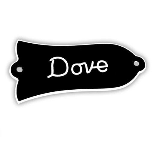 Decoratieve hoes voor elektrische gitaar Gibson Dove Klokvorm met de tekst Dove Stijlvolle accessoire voor klassieke modellen Vintage ontwerp gitaaraccessoires