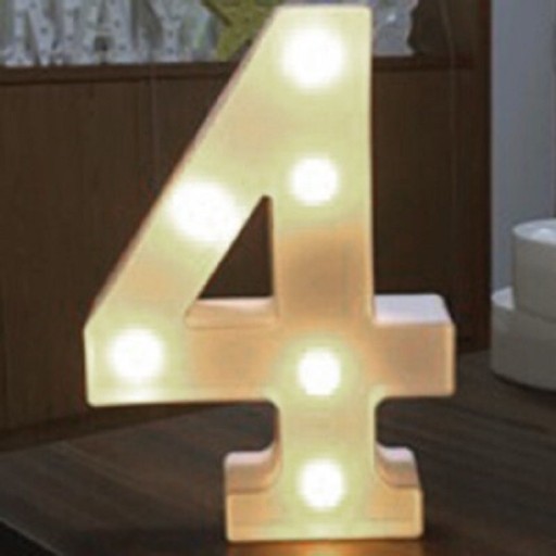 Decoratieve lichtgevende cijfers