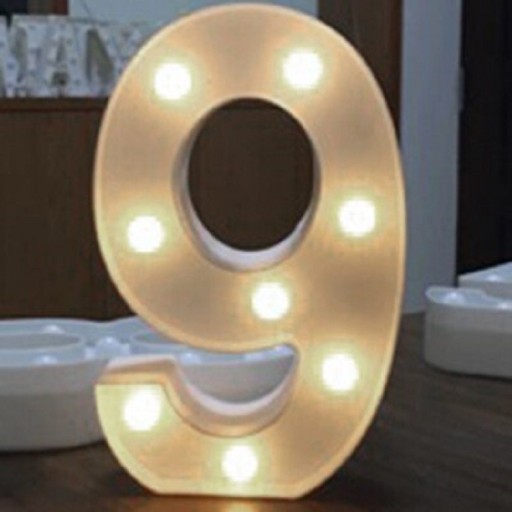 Decoratieve lichtgevende cijfers