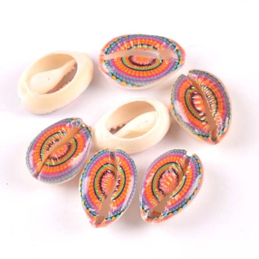 Decoratieve schelpen met ornamenten 10 stuks