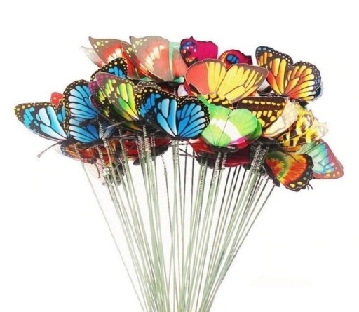 Décoration à piquer papillon 10 pcs