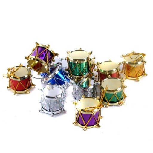 Décoration de Noël tambour 12 pcs