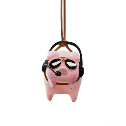 Décoration de voiture cochon pilote