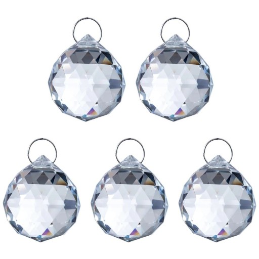Décoration en cristal suspendue 5 pcs