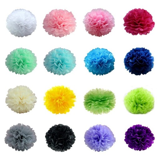 Décoration pompons 5 pcs