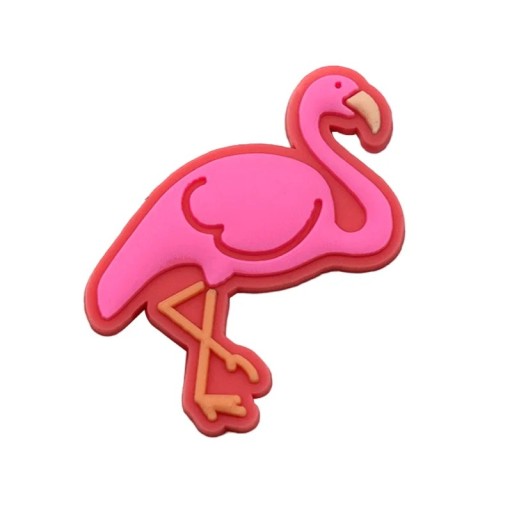 Décoration pour crocs flamant rose 2–3 cm en PVC ornement de chaussure avec motif d'oiseau pour une mise en place facile et un look ludique
