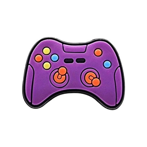 Décoration pour crocs manette de jeu 3–4 cm ornement en PVC pour chaussures accessoire de jeu pour crocs avec fixation facile et taille compacte