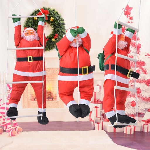 Décoration Santa Claus grimpant