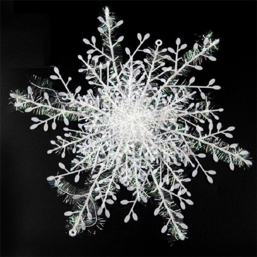 Décorations flocons de neige 3 pcs
