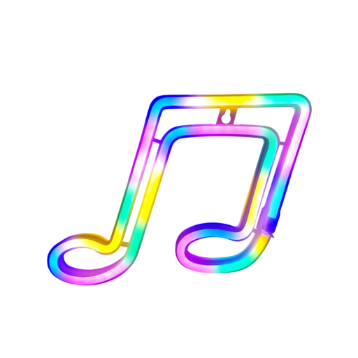Decorațiune de perete LED neon în formă de notă muzicală 23 x 18 cm Simbol muzical luminos USB sau 3 baterii AA Iluminat de perete Neon colorat